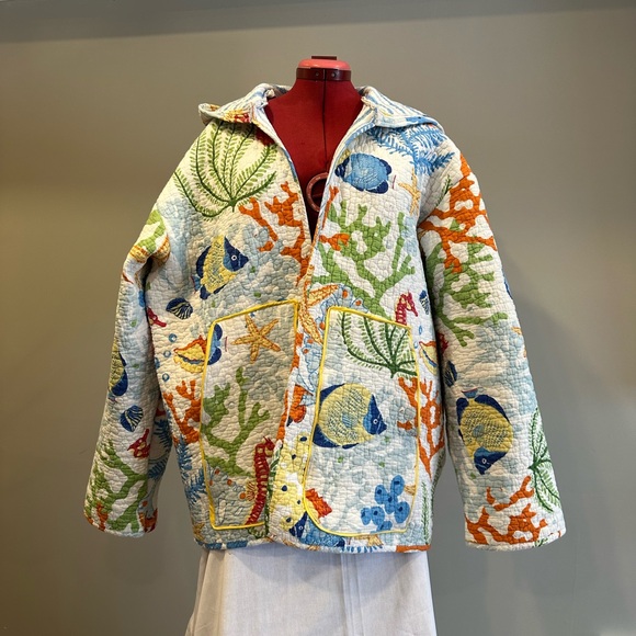 Handmade Jackets & Blazers - Handmade Colorful Quilted Women's Jacket